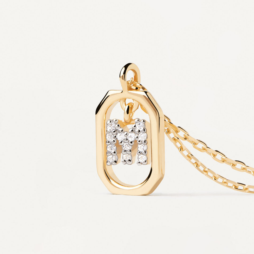 PD Paola Mini Letter M Necklace
