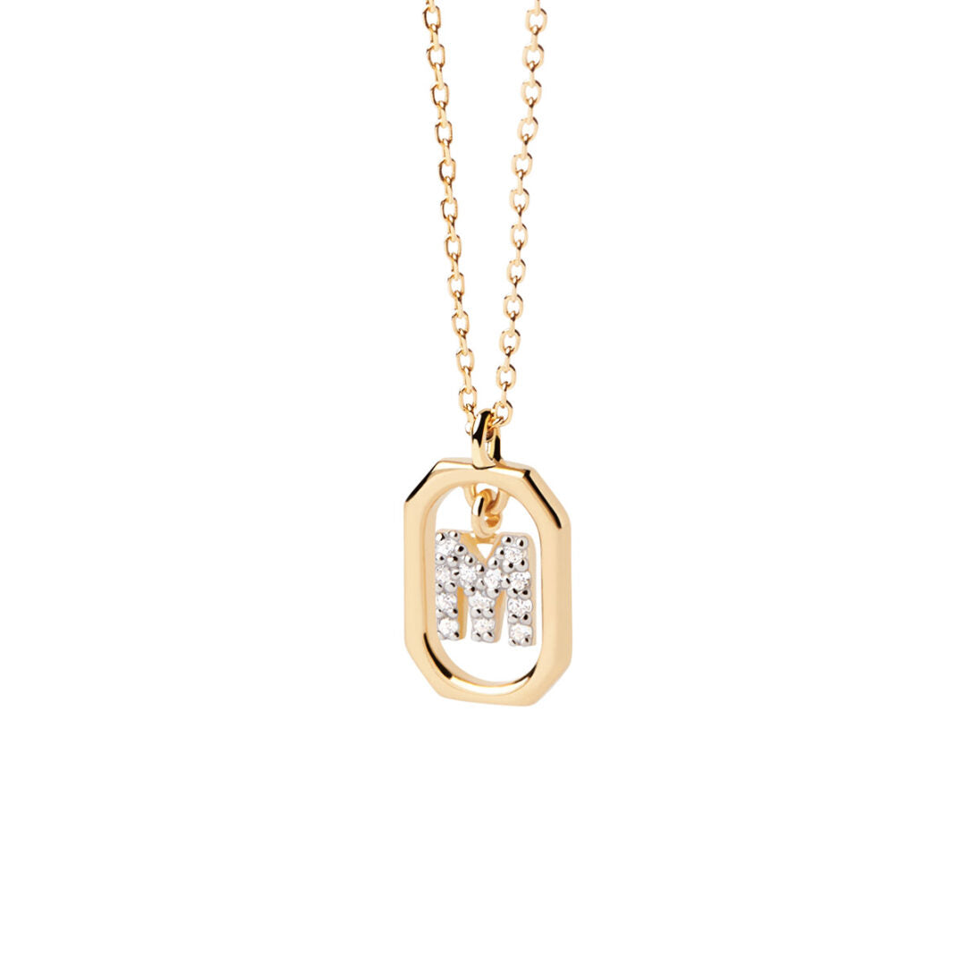 PD Paola Mini Letter M Necklace
