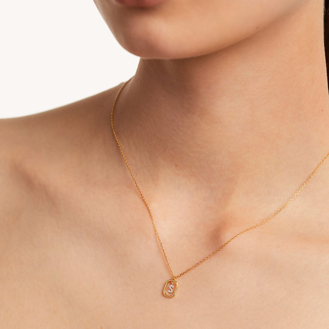 PD Paola Mini Letter S Necklace