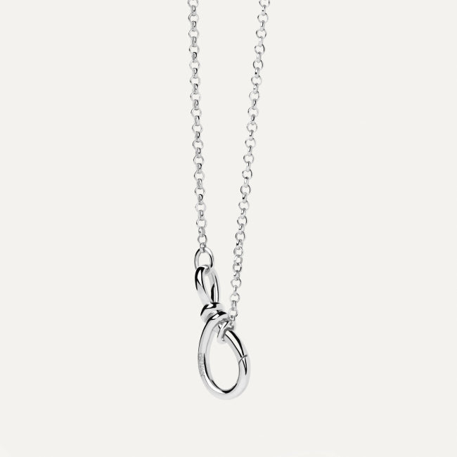 PDPAOLA Stacker Clasp Silver Chain Necklace