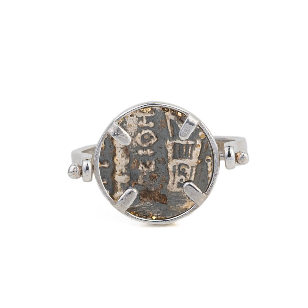Hercules Swivel Flip Coin Ring – Sterling Silver
