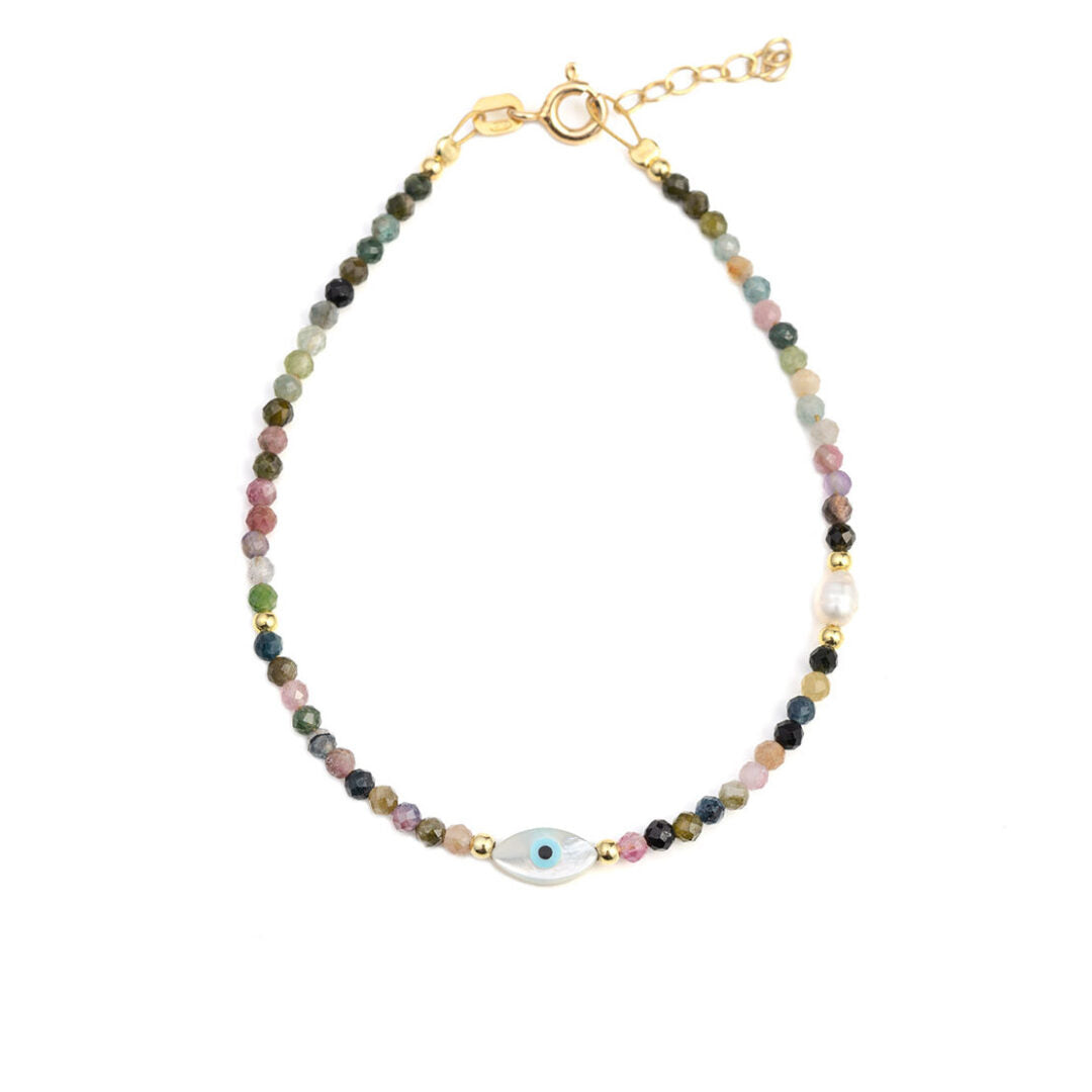 Evil Eye Tourmaline Bracelet