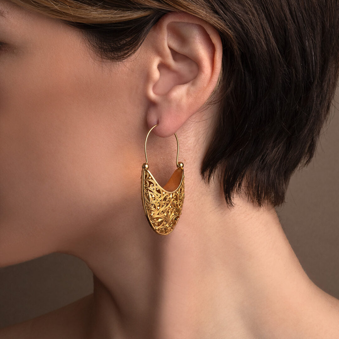 Kallisto Earrings in Gold Plated silver