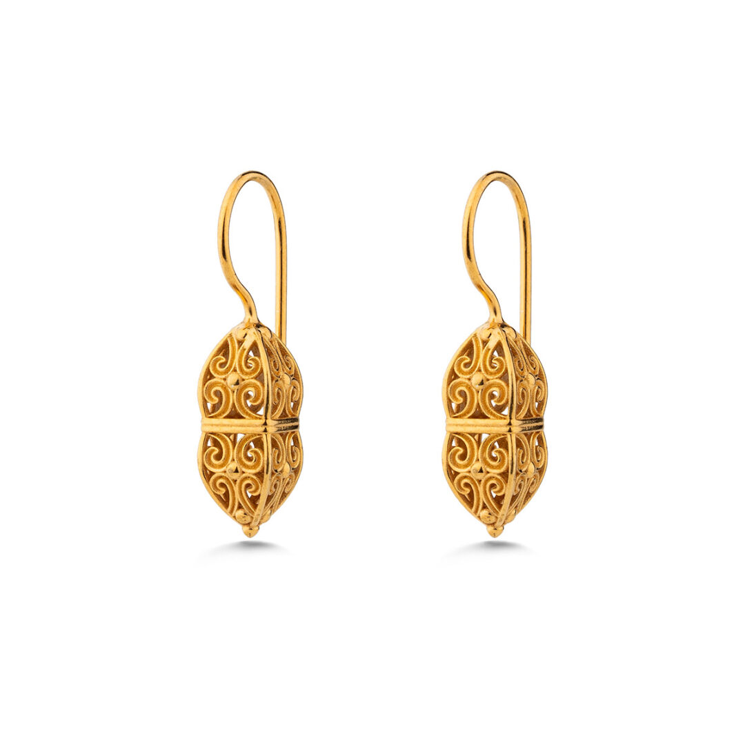 Gerochristo - Classic Earrings in Sterling Silver and Gold Plated