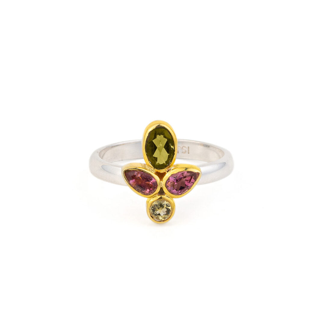 Tourmaline Flower Ring
