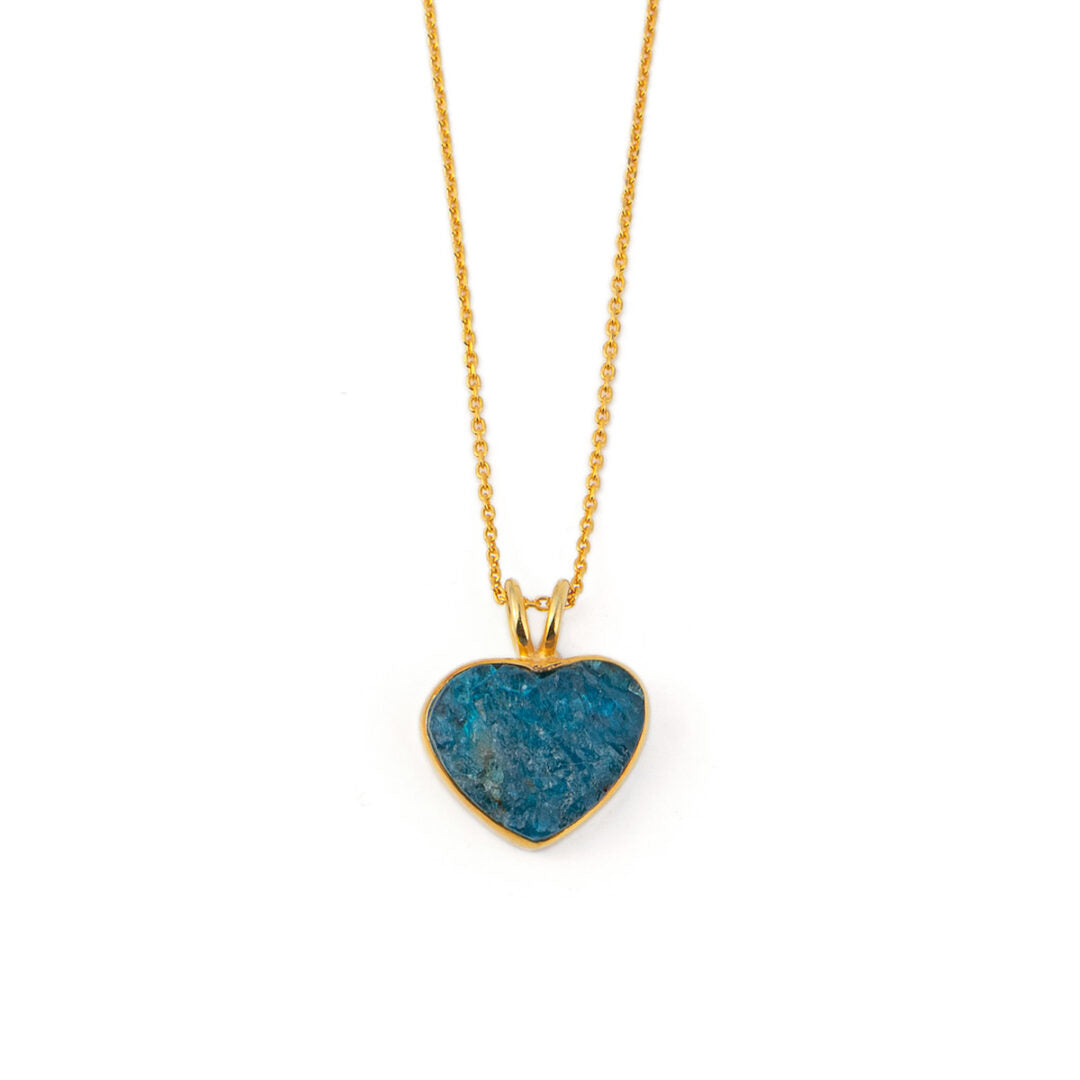 Apatite heart Necklace