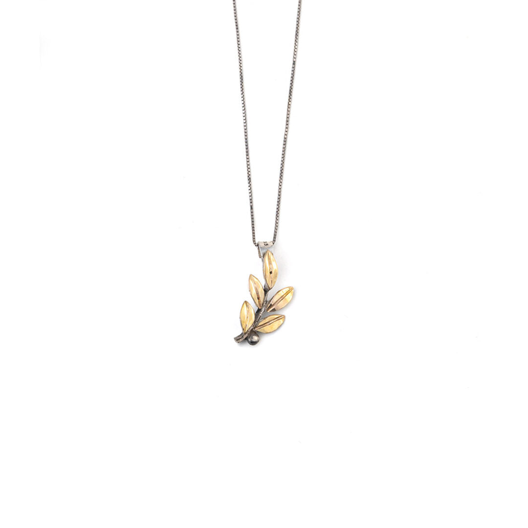 Olive Leaf Chain Necklace