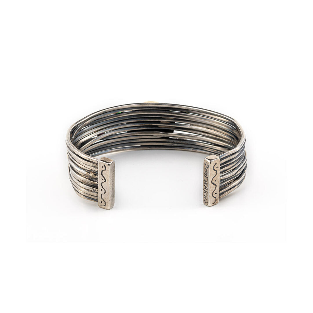 Goddess Athena Cuff Bracelet - 18K Gold and 925 Sterling Silver