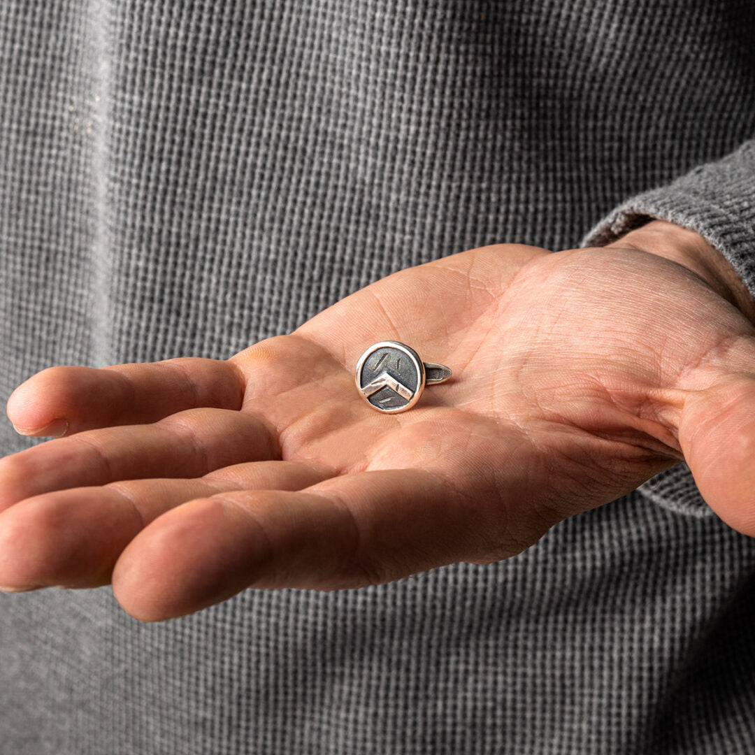 Spartan Shield Cufflinks - 925 Sterling Silver