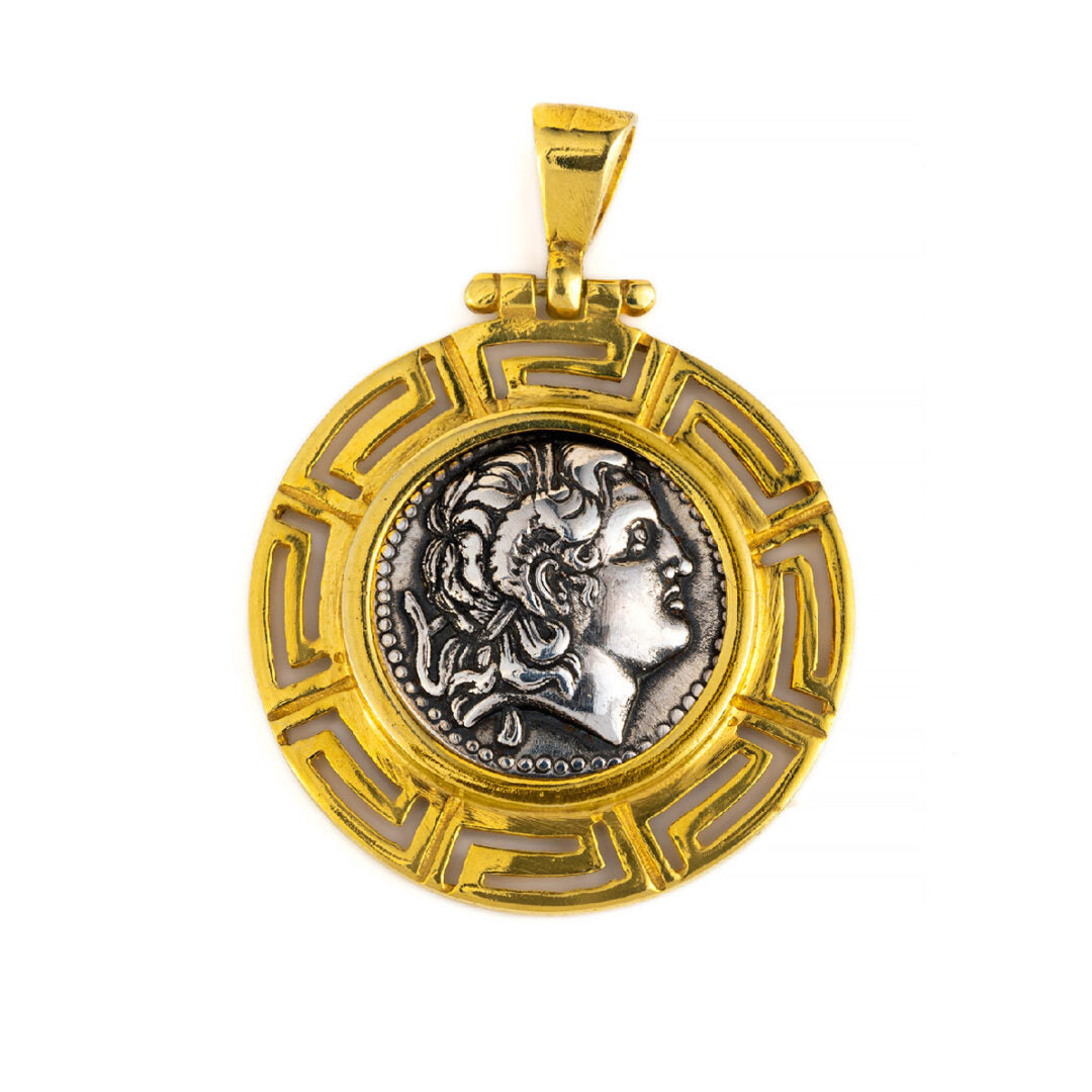 Alexander the Great - Sterling Silver Coin Pendant