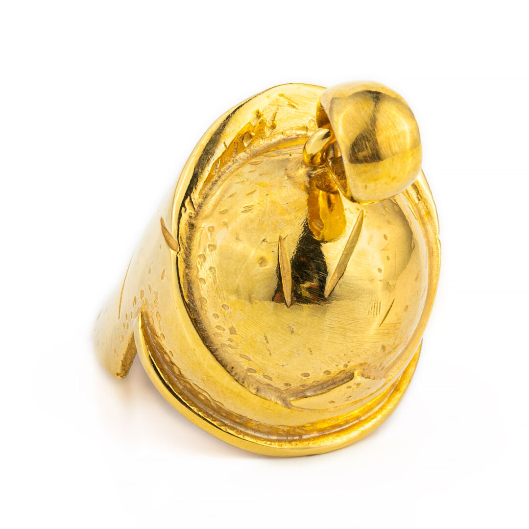 Spartan Helmet Pendant - Sterling Silver and gold plated