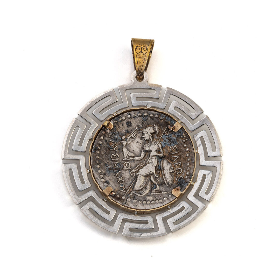 Alexander the Great Pendant Gold and Sterling Silver
