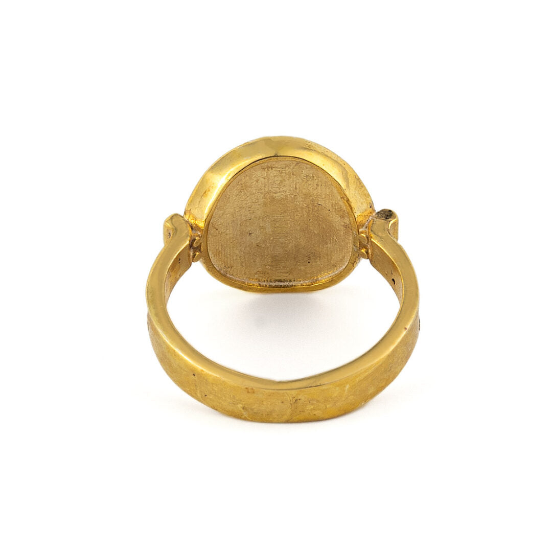 Athena the Goddess Ring - 925 Sterling Silver and Gold Plated