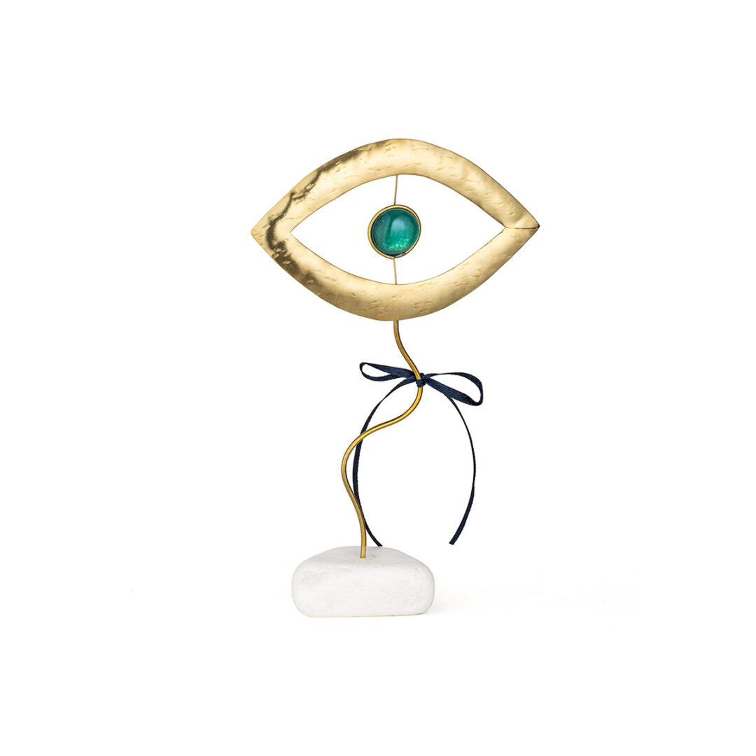 Good Luck Evil Eye Décor on Marble Stone