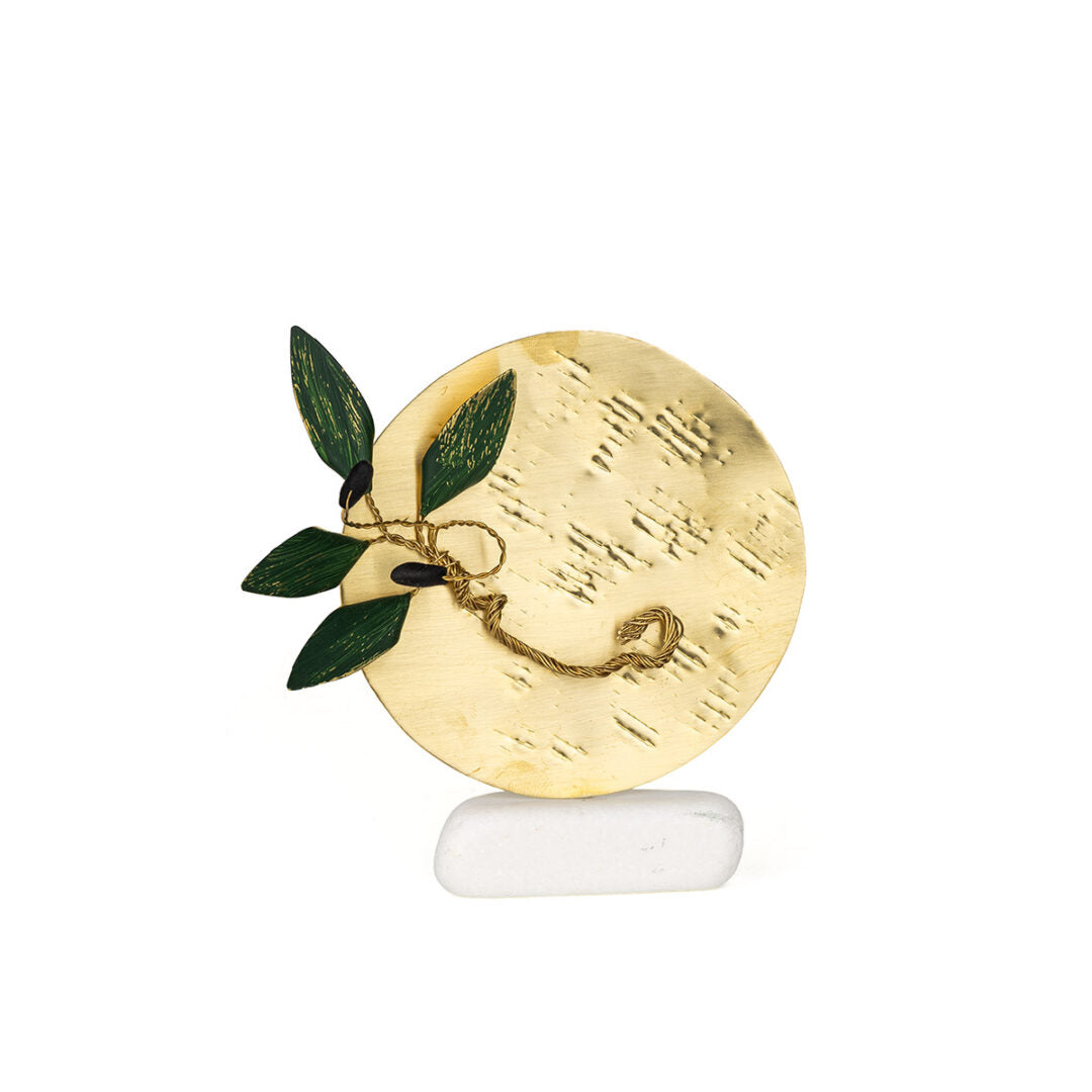 Circle Décor Olive Branch Stand on Thassos Marble