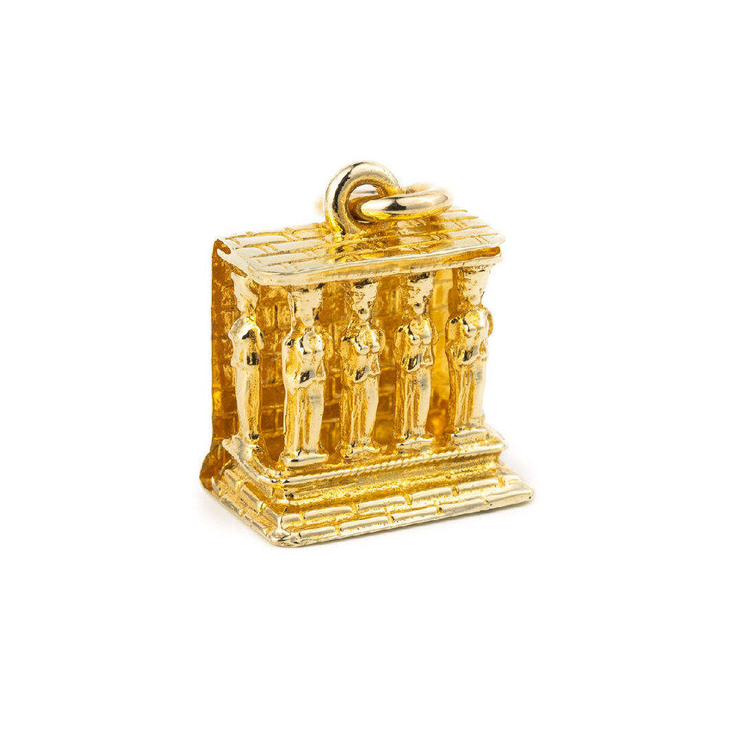 14K Yellow Gold Karyatides Pendant