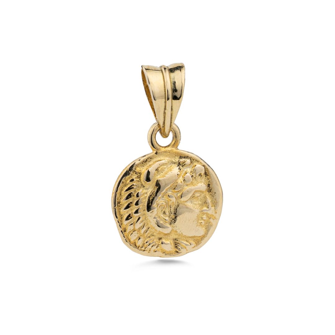 Hercules Coin Pendant - 14K Gold