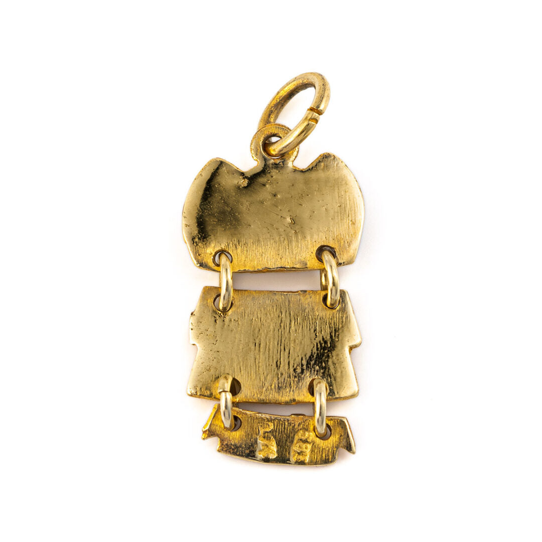 Wisdom Owl Pendant - 14K Gold