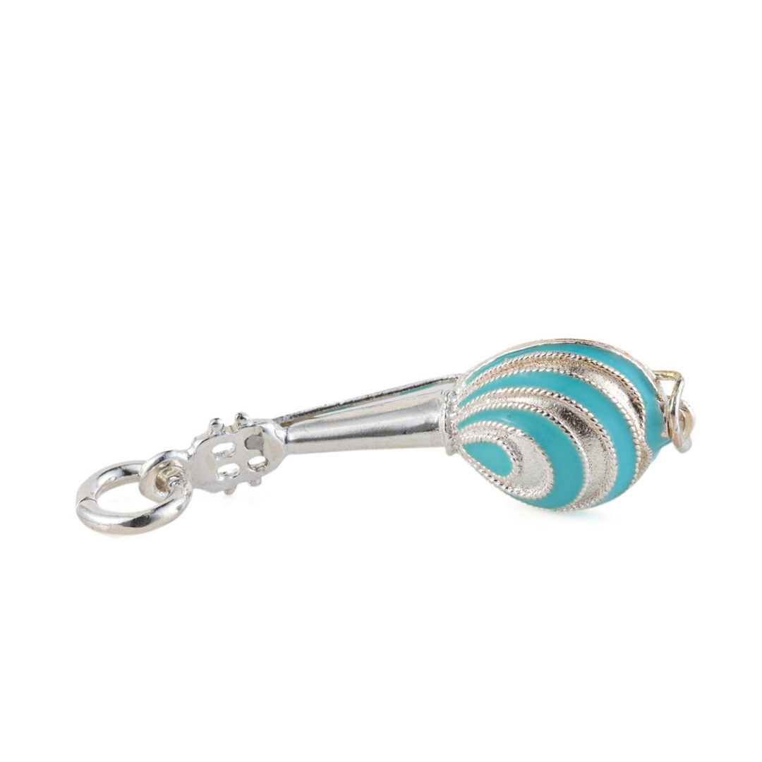 Bouzouki Pendant Necklace - 925 Sterling Silver — Turquoise