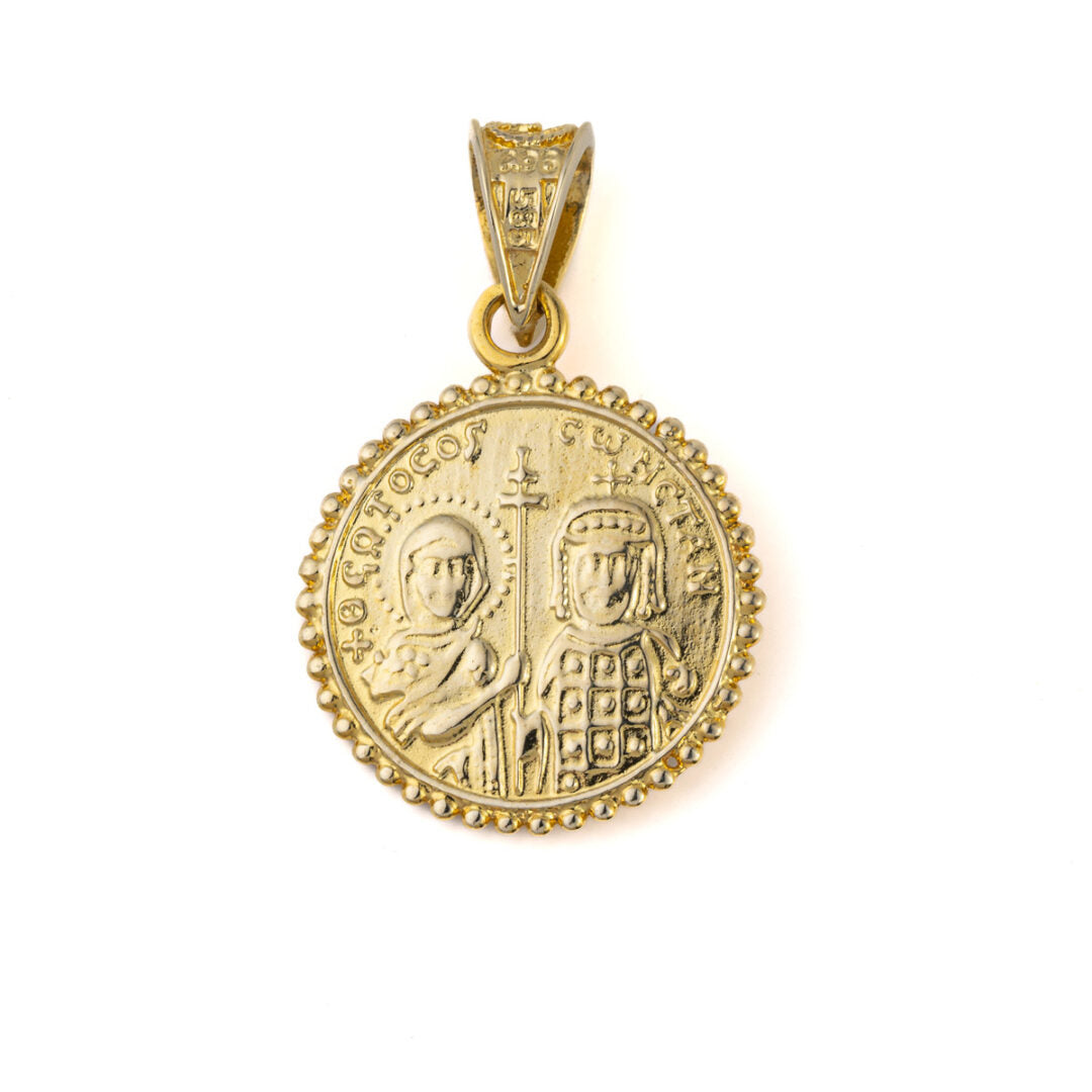 Constantinato Pendant with Turquoise - Gold 14K