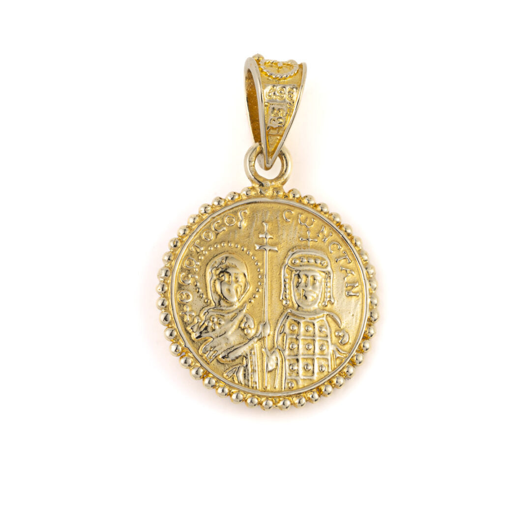 Constantinato Pendant with Enamel - 14K Gold