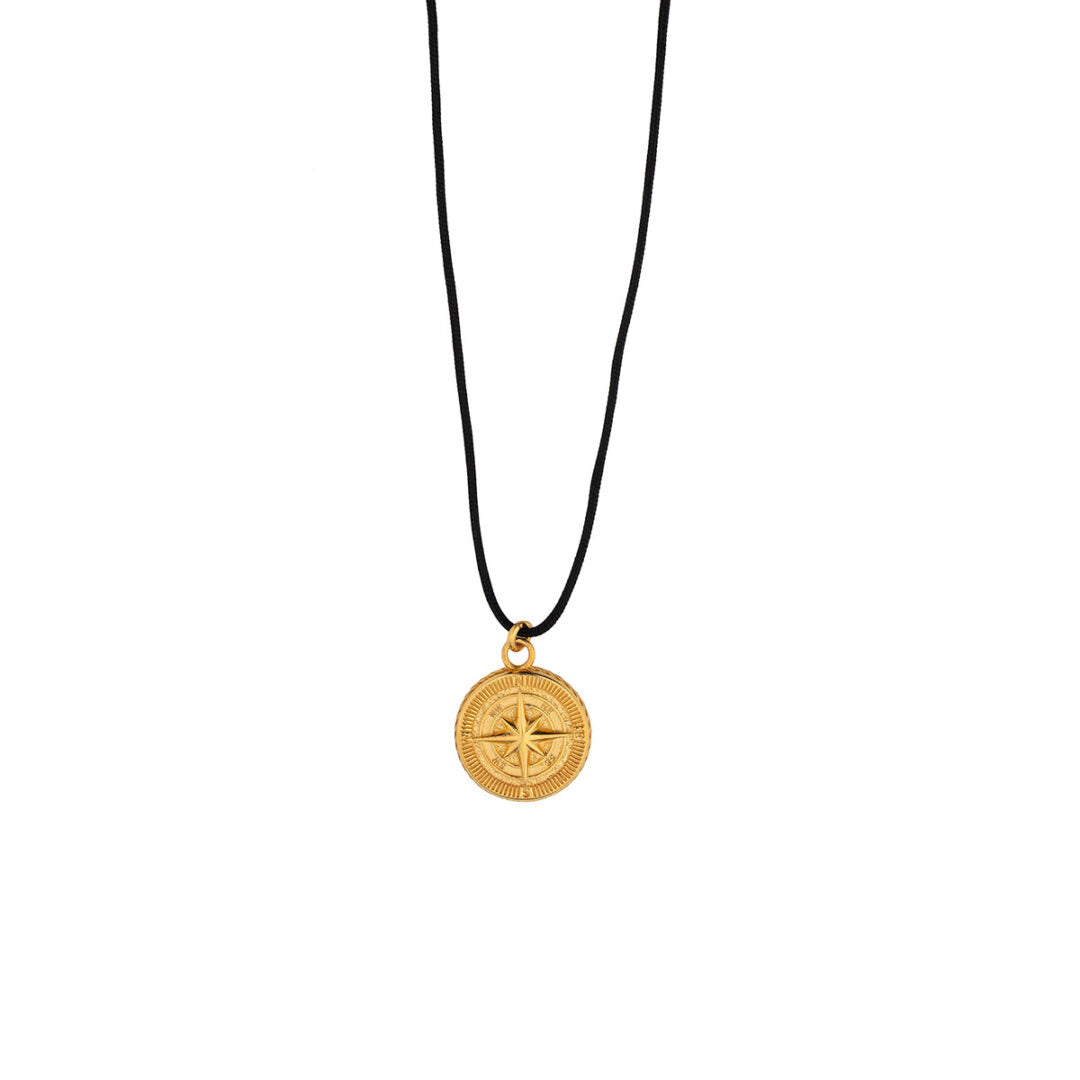 Men’s Compass Pendant - Sterling Silver