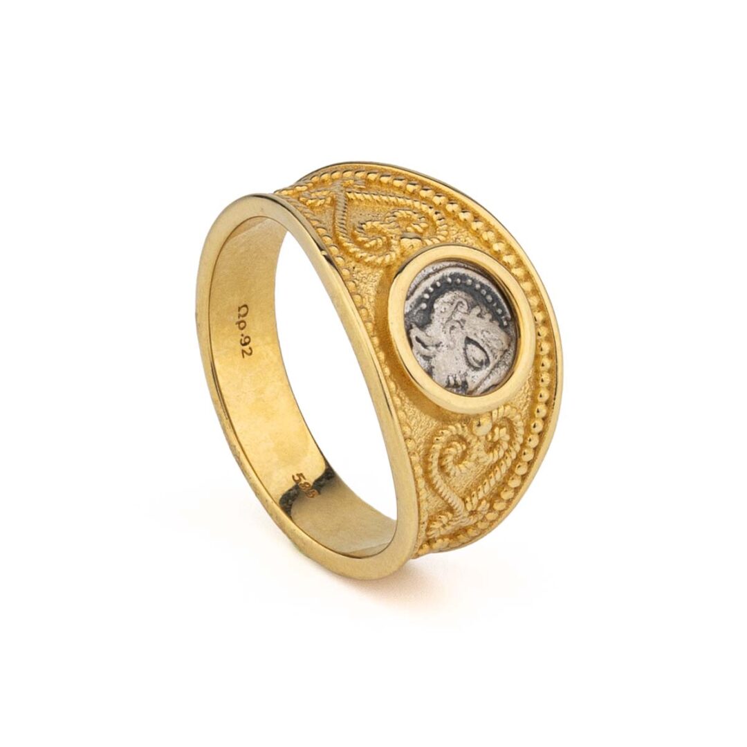 Goddess Athena Ring - 14k Gold and Silver