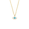 Evil Eye Protective Necklace in Stainless Steel — Gold & Ciel