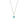 Evil Eye Lucky Charm Necklace in Stainless Steel — Silver