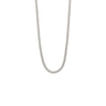 Thin Curb Chain in Stainless Steel and Gold Plated — Silver