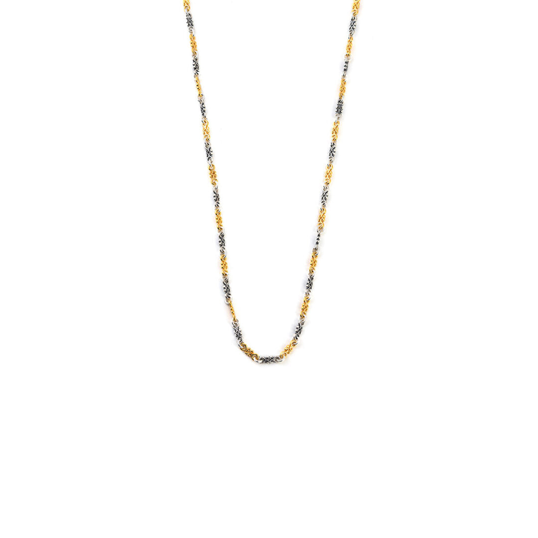 Byzantine Chain - 925 Sterling Silver and Gold Plated
