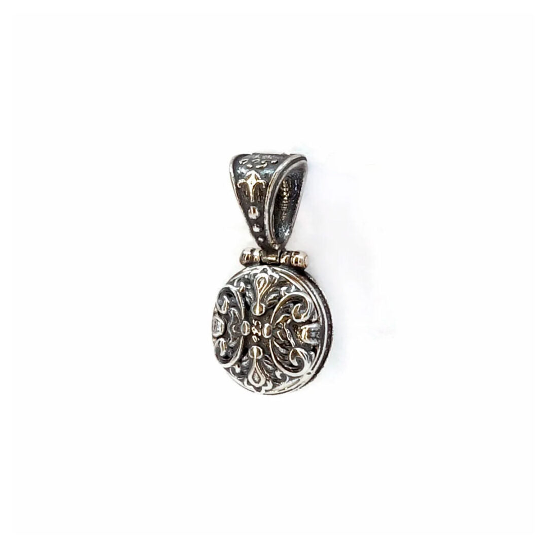 Byzantine Aquamarine Crystal Pendant