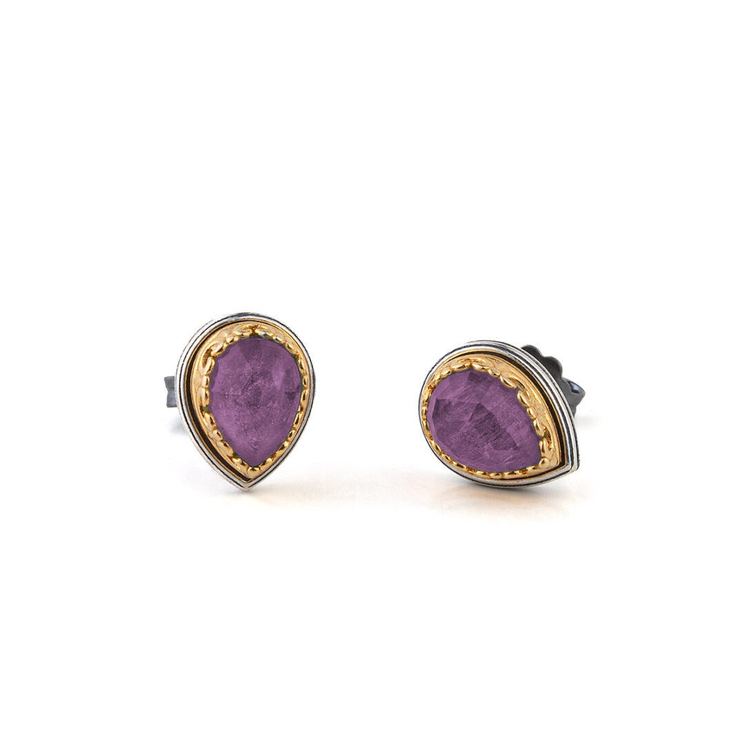 amethyst studs