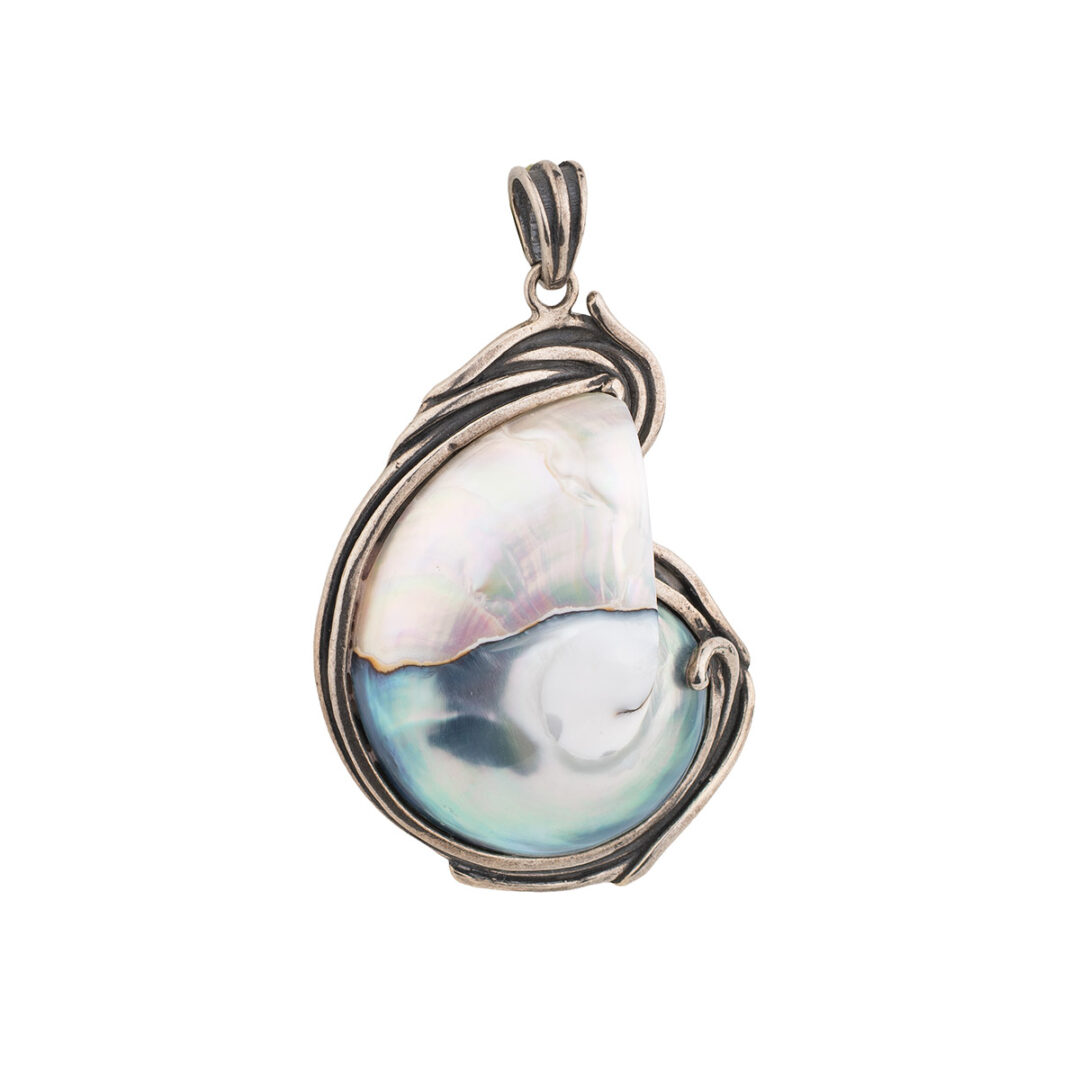 Sea Shell Pendant in Sterling Silver 925