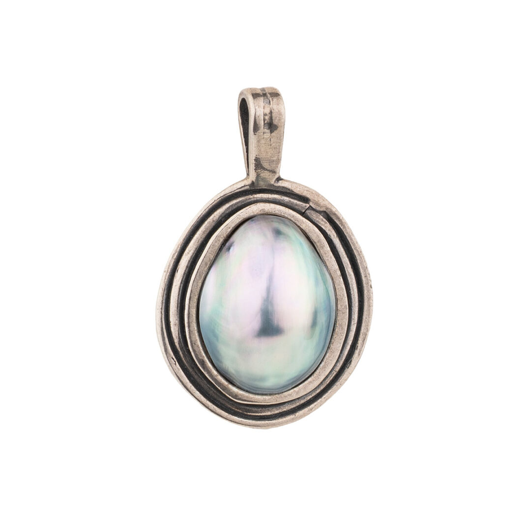 Ocean Shell Pendant – Handmade Silver 925
