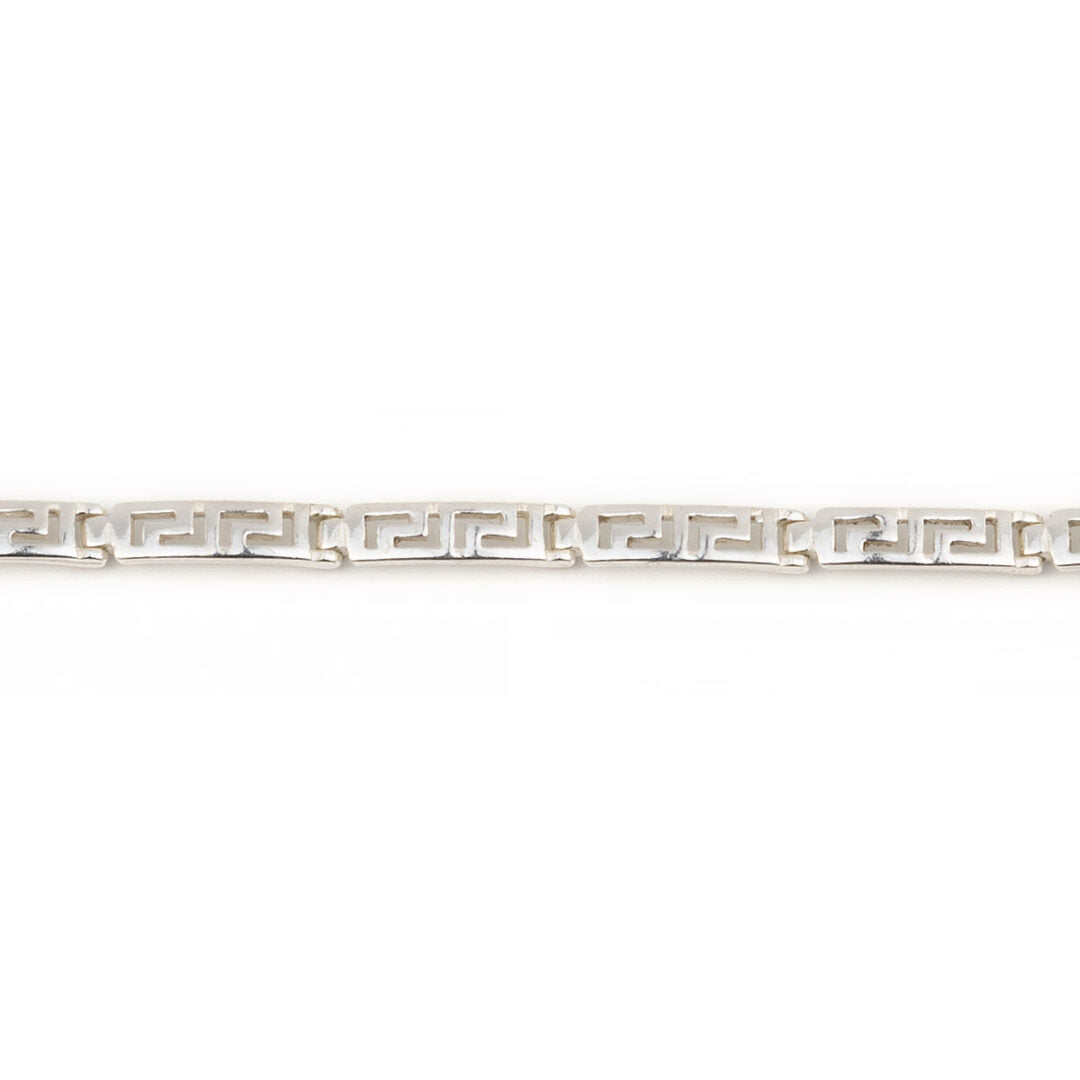 Meander Link Bracelet – 925 Sterling Silver