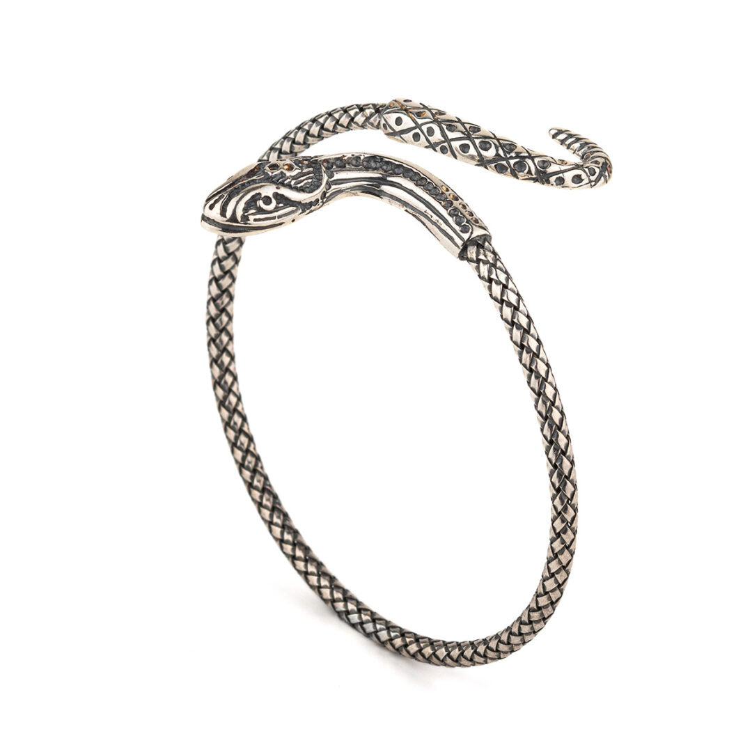 Snake Cuff Bracelet – 925 Sterling Silver