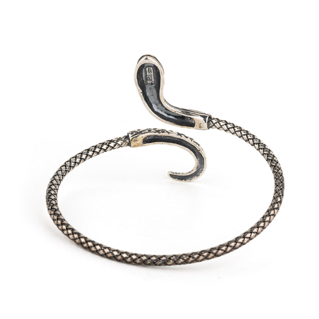 Snake Cuff Bracelet – 925 Sterling Silver