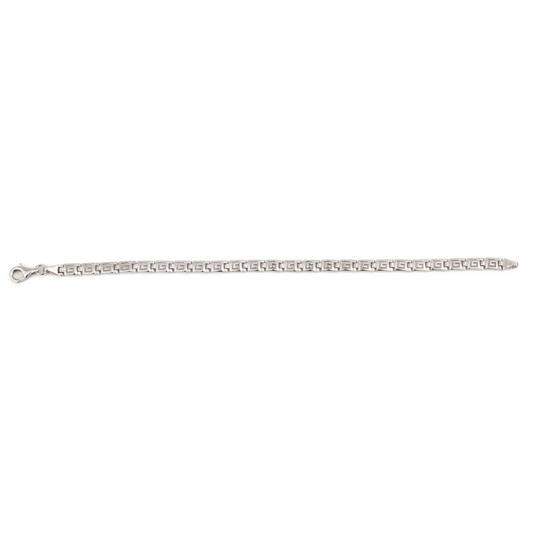 Meander Link Bracelet – 925 Sterling Silver