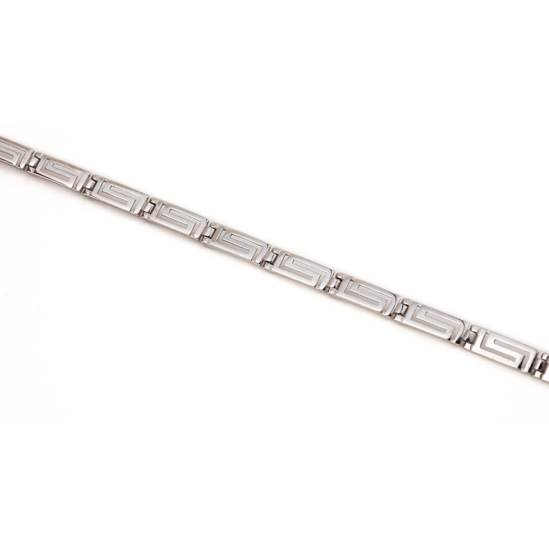 Meander Link Bracelet – 925 Sterling Silver