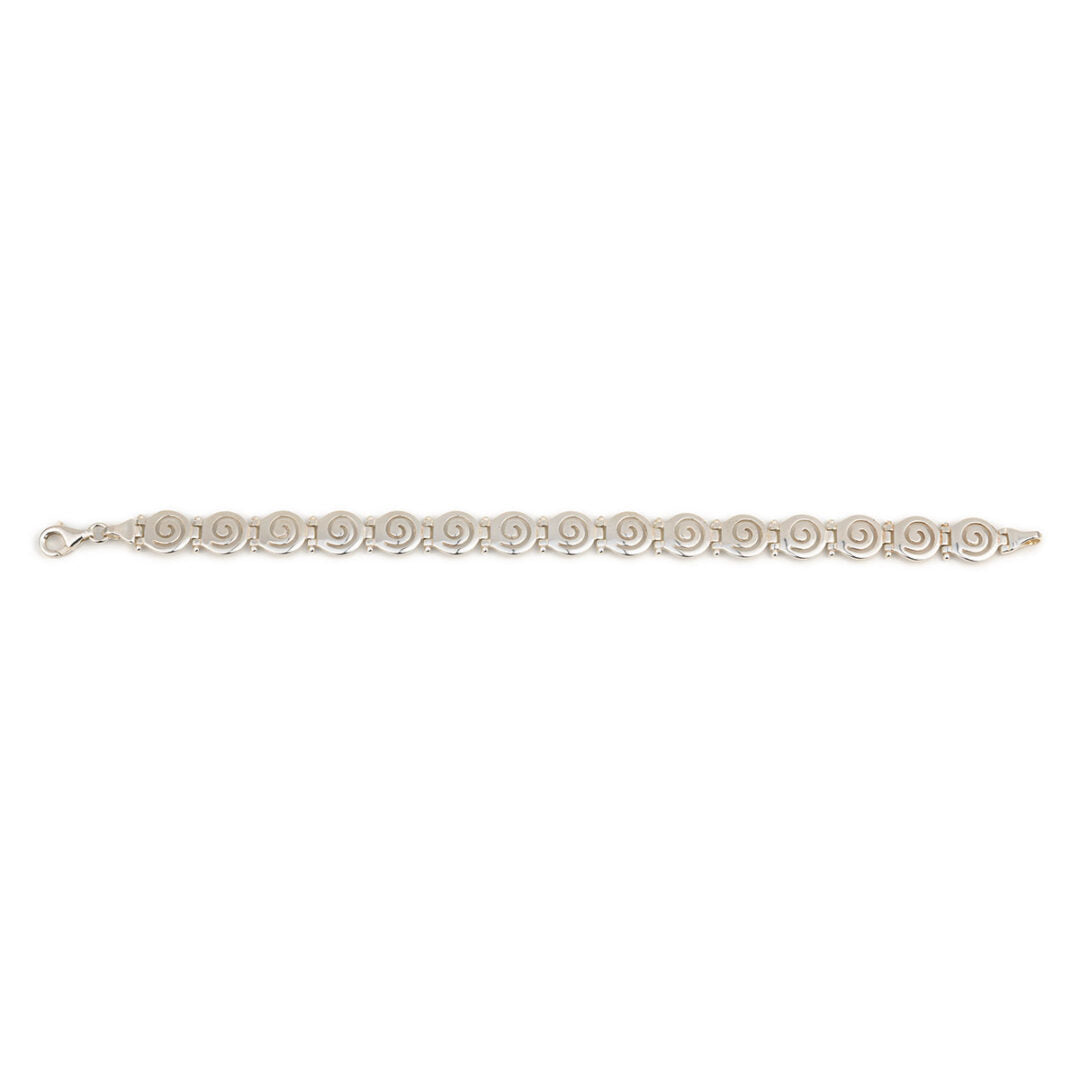 Sterling Silver Bracelet with Spiral design