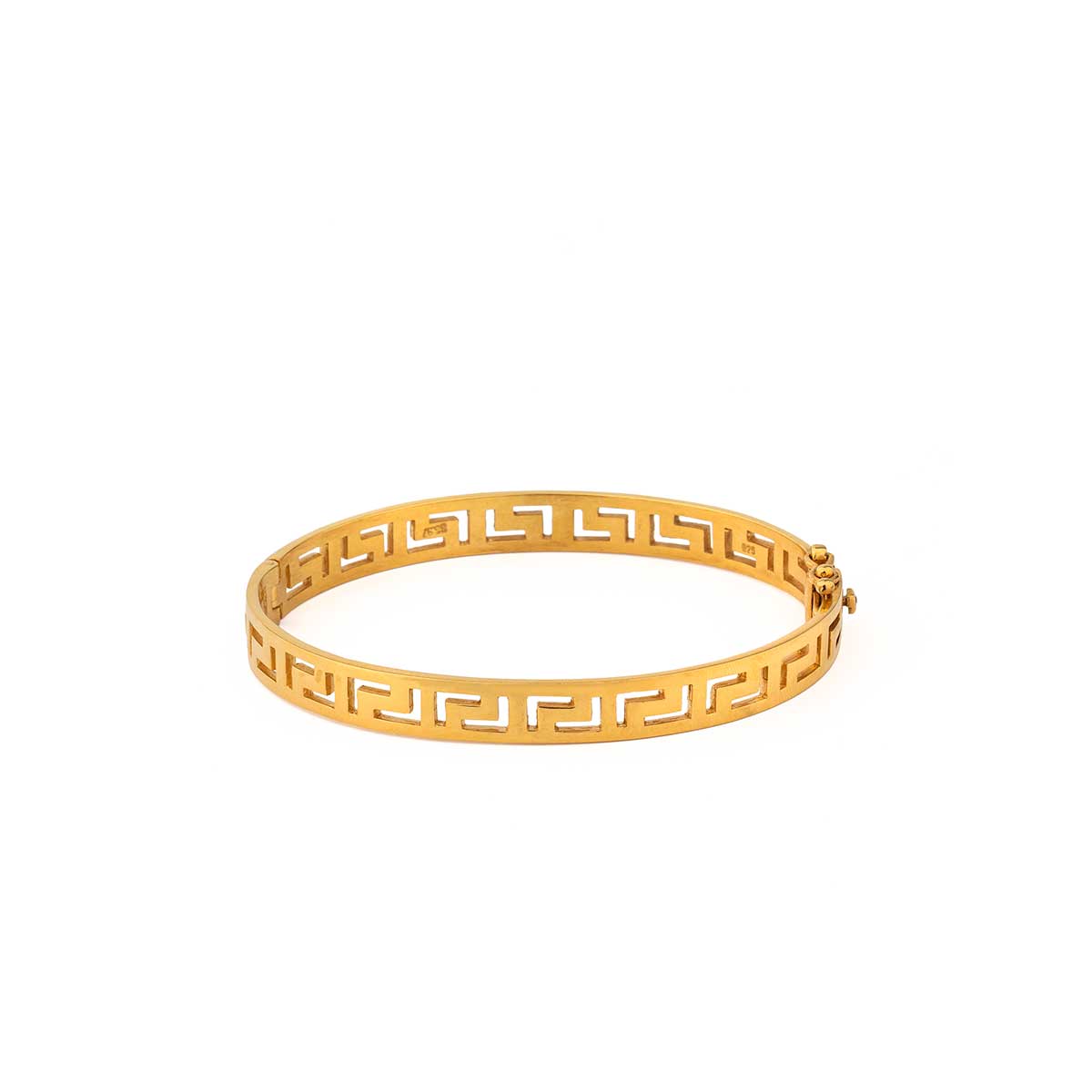 Meander Bangle Bracelet – 925 Sterling Silver and Gold Plated