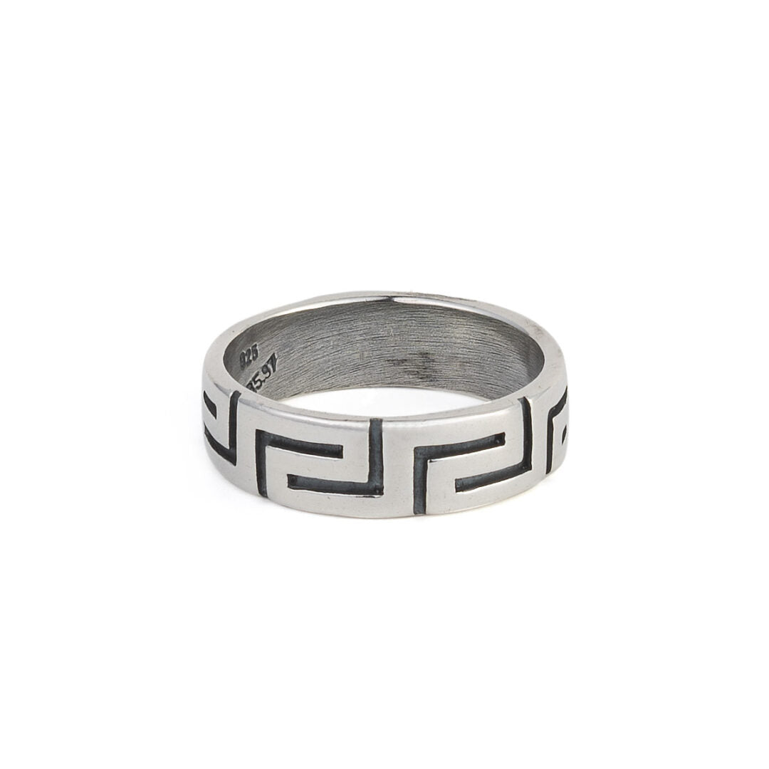 Meandros Ring in Sterling Silver