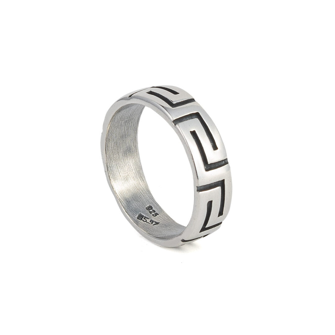 Meandros Ring in Sterling Silver