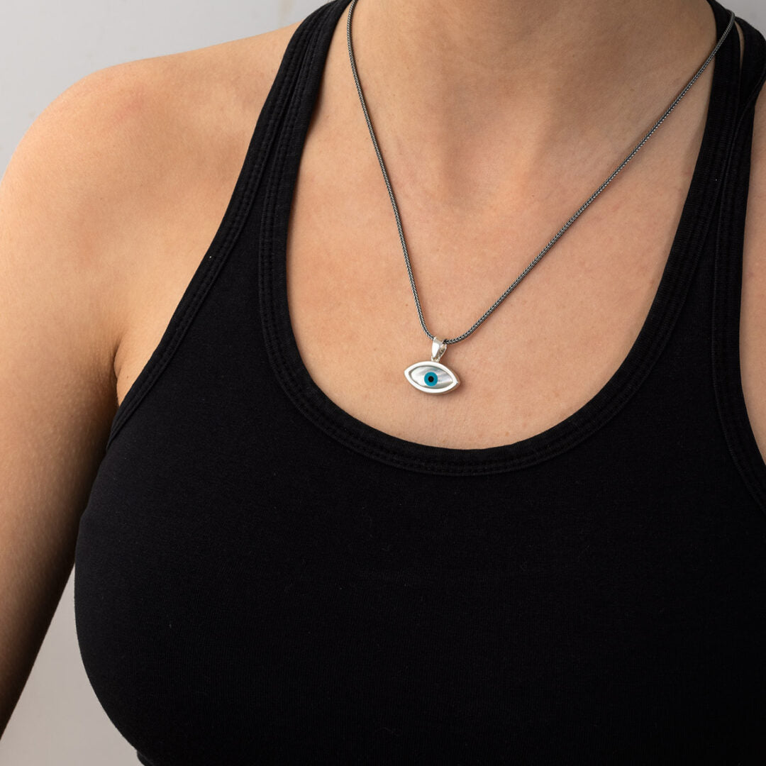 Sterling Silver 925 Evil Eye Pendant