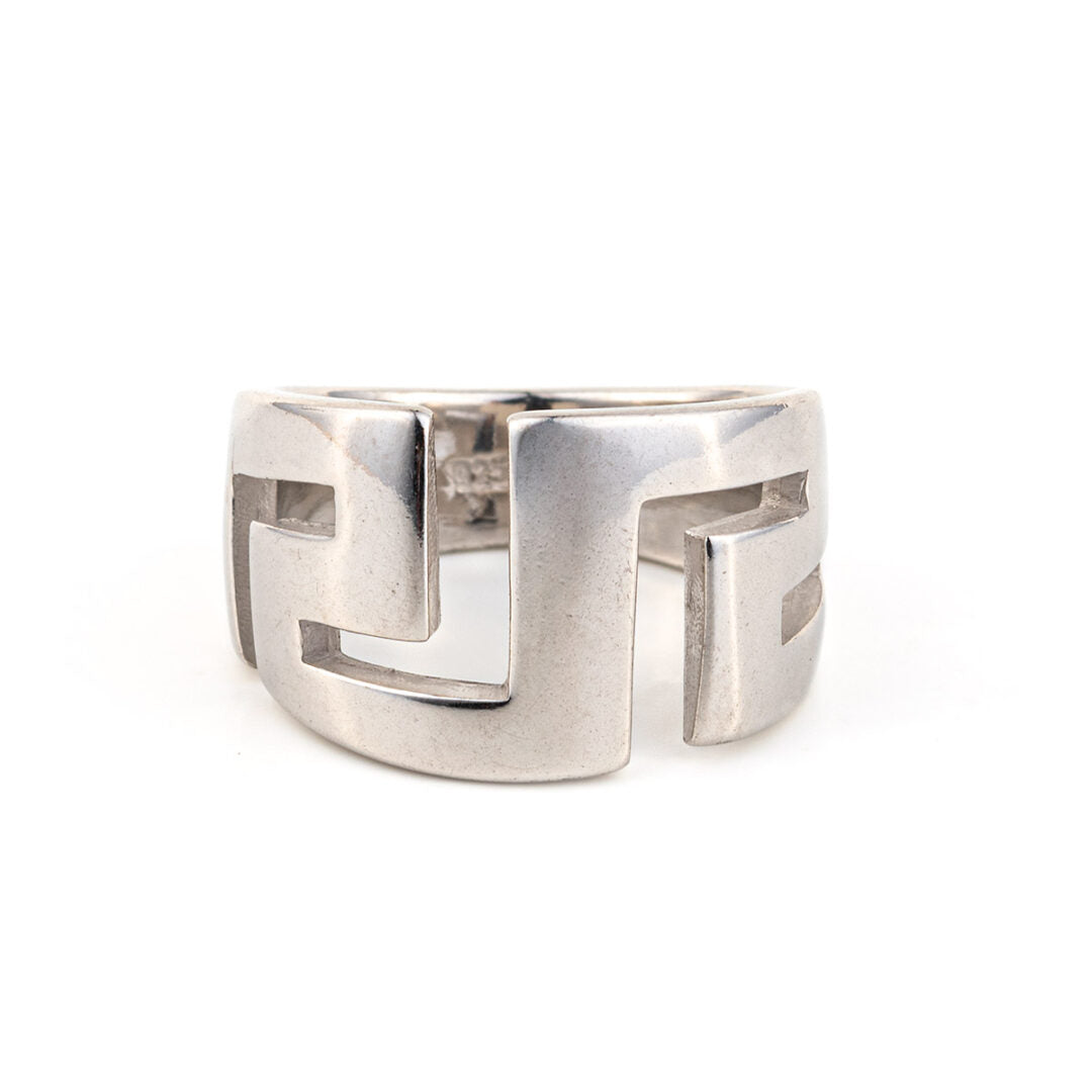 Greek key - Sterling Silver Ring