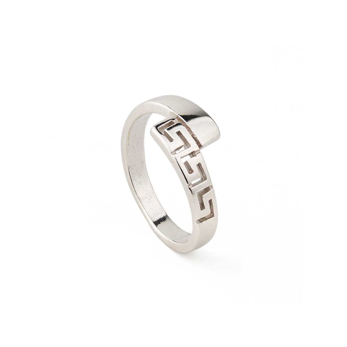 Meander Ring in 925 Sterling Silver