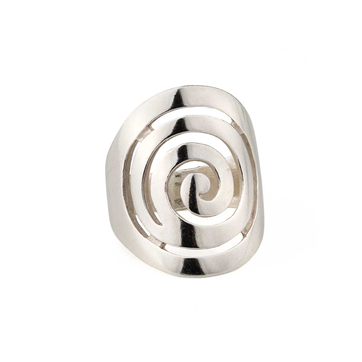 Spiral Ring in 925 Sterling Silver - Symbol of Growth