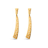 Meander Bend Drop Earrings - Sterling Silver 925 — Gold