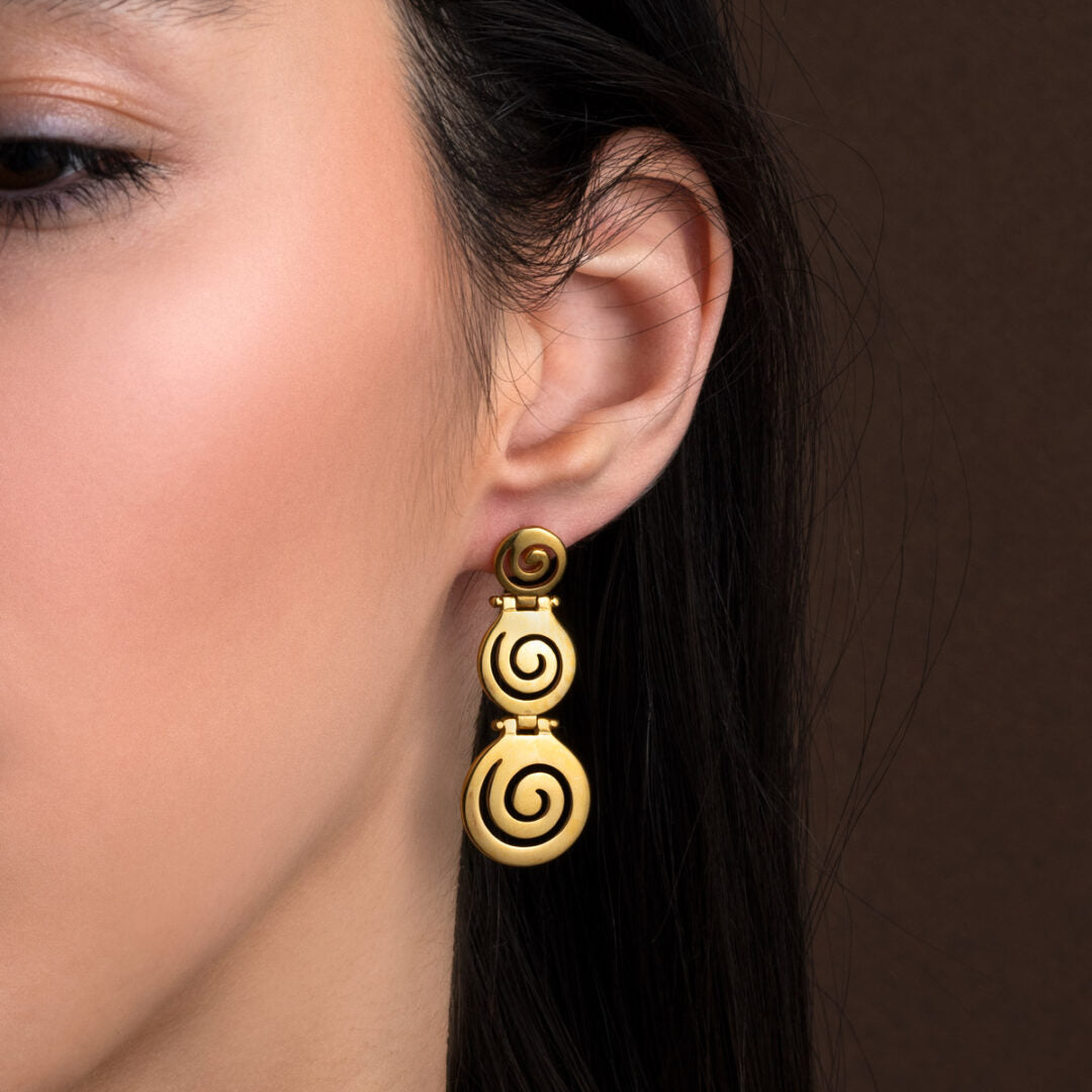 Eternal Spiral Earrings in 925 Sterling Silver